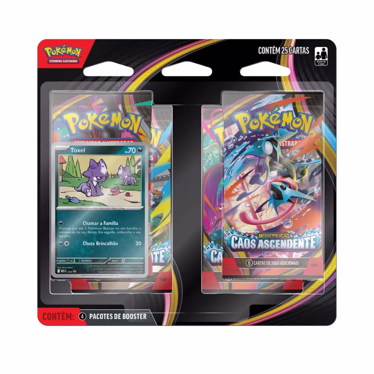 Blister Quádruplo Megaevolução 4 - Caos Ascendente - Toxel
